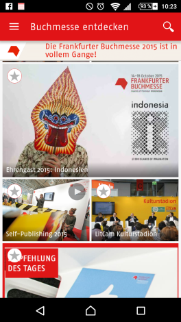 Die App zur Frankfurter Buchmesse 2015